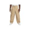 Logo Embroidered Straight Leg Loose Fit Casual Pants Men Bottoms Beige HJ1974-297