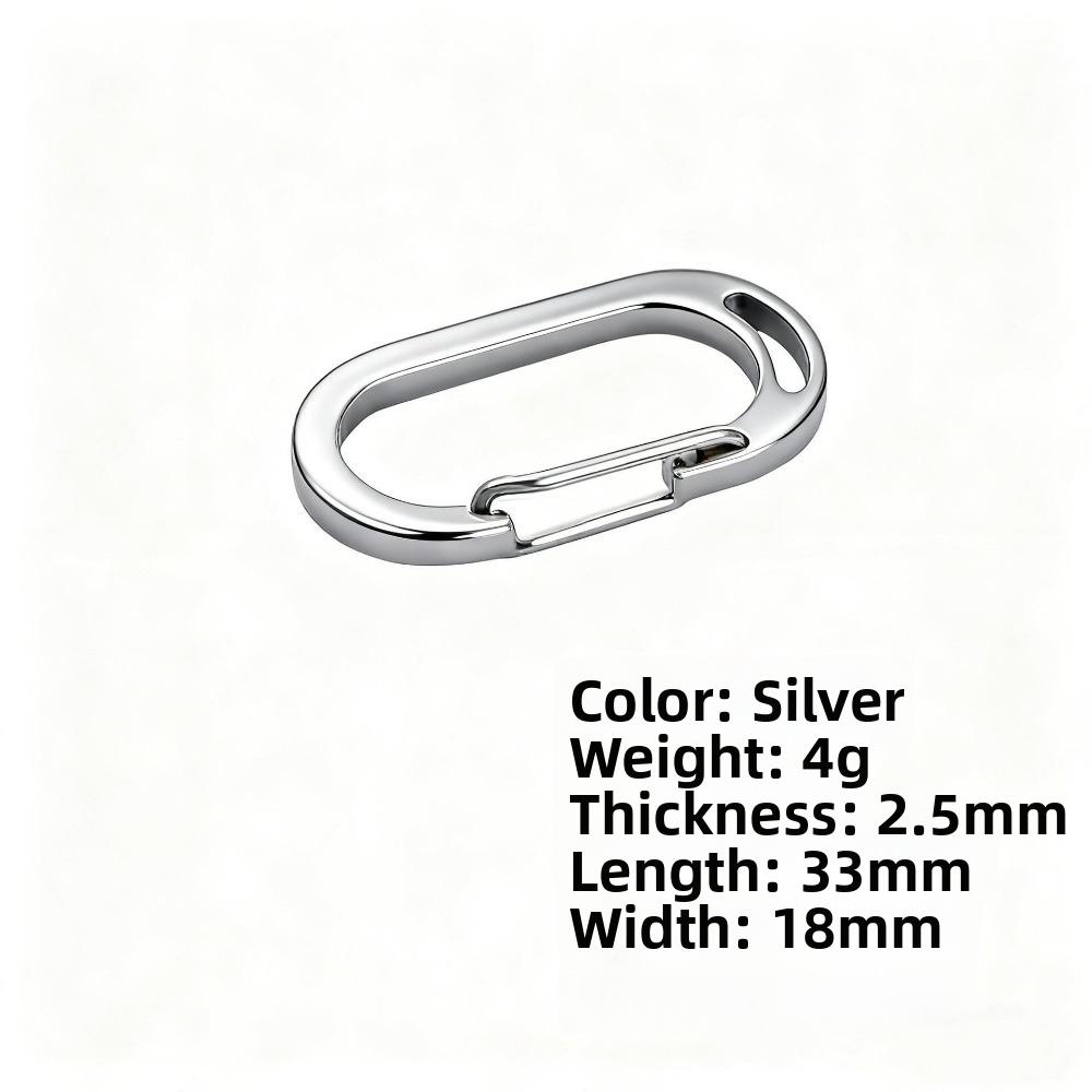 Spring Snap Design Stainless Steel Carabiner Multipurpose Backpack Buckle Hook For Outdoor Camping