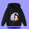 Peppa Pig Children's Hooded Sweatshirt 2026 New Style Cartoon Print Boys' Sport Shirt Girls' Casual Shirt