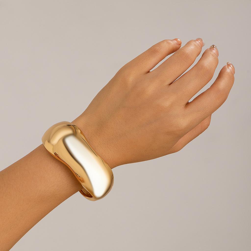 Ingemark 7 Styles Exaggerated Chunky Water Drop Open Cuff Bangles for Women Adjustable Arm Bracelet Grunge Jewelry Steampunk Men