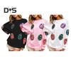 Women Tops Round Neck Long Sleeve Loose Fit Tee Shirt Sparkling Sequins Easter Eggs Decor Elastic T-shirt