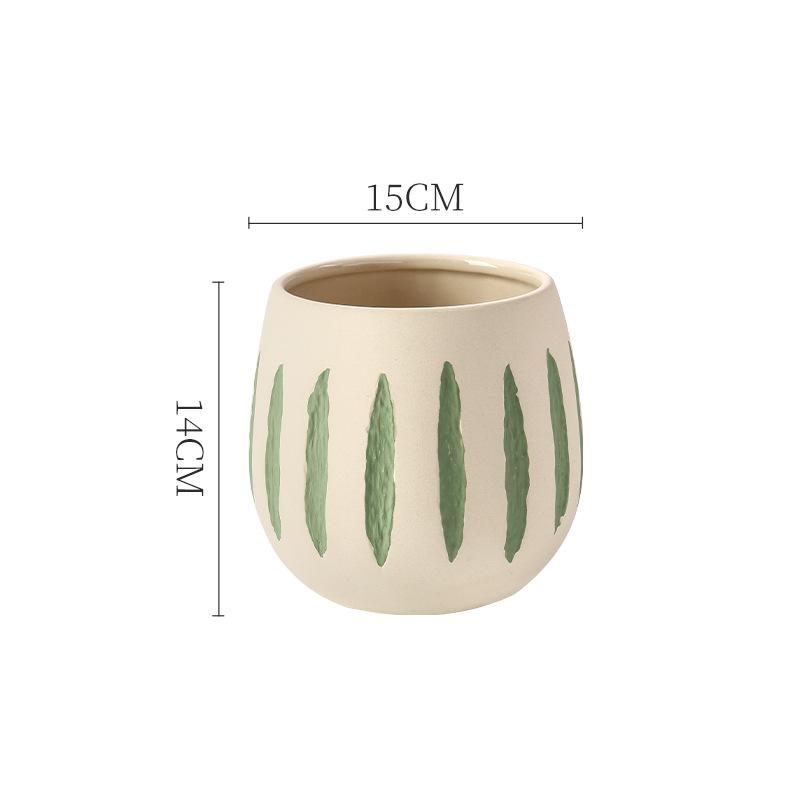 Vase Senior Sense Creative Multi-color Painting Ceramic Flower Pot Vase Home Niche Desktop Indoor Pot Home Decoration Simple