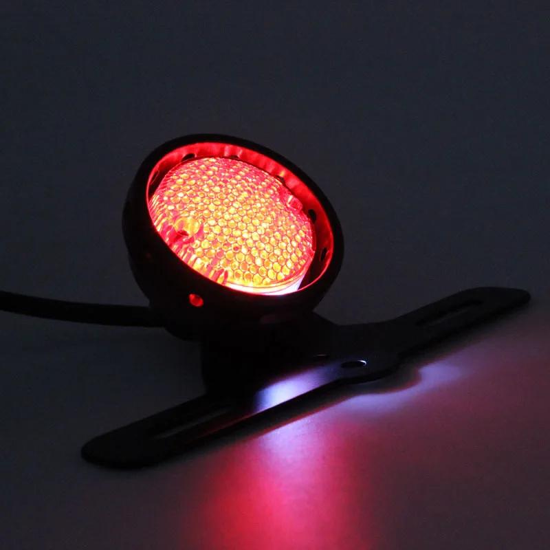 New 1Pcs Motorcycle Modified LED Taillights Rear Taillights Brake Lights Cruise Car Retrofitted LED Taillights Assembly