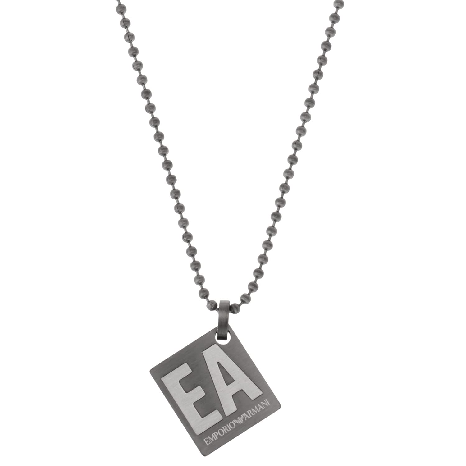 

Emporio Armani EA Logo Square Pendant Necklace [Item]