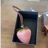 Strawberry Pendant Keychain Cute Red Pink Bag Decoration Accessory Pendant