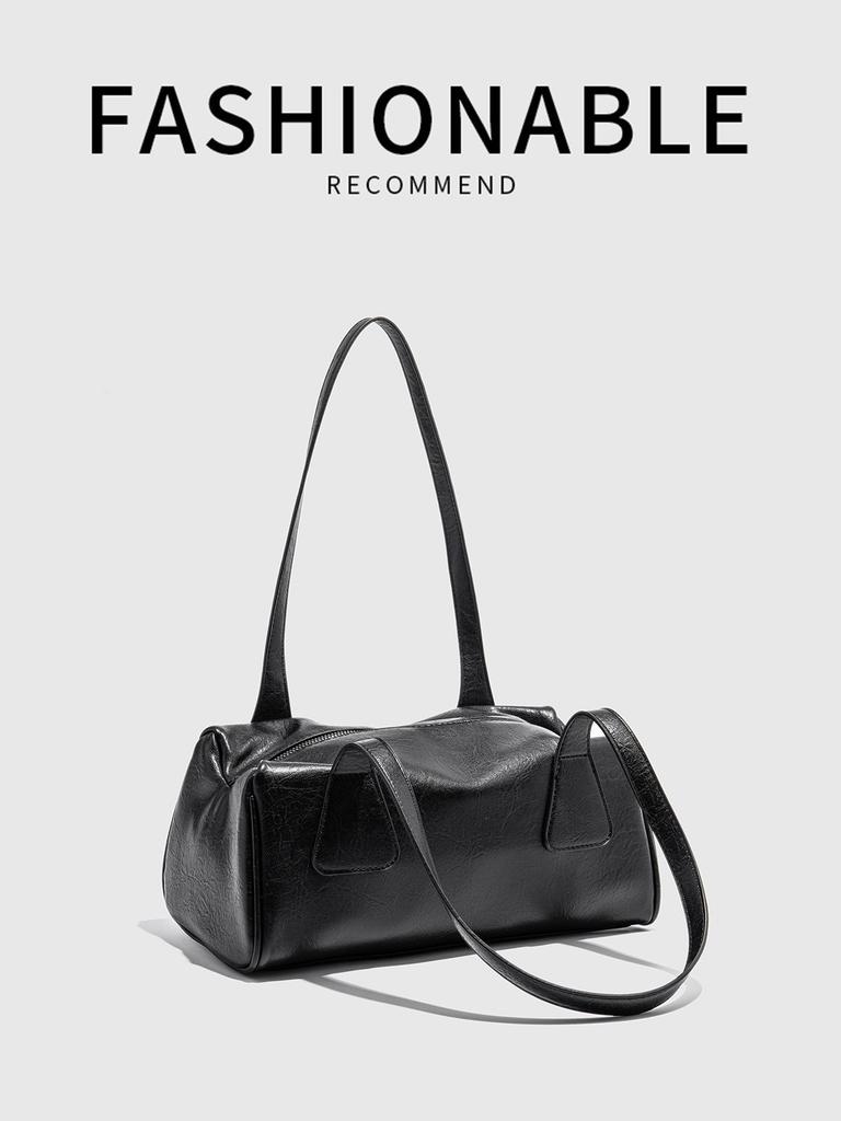 2026 Women's Spring/Summer Korean Baguette Bag: Versatile Retro Shoulder Bag for Casual Commute