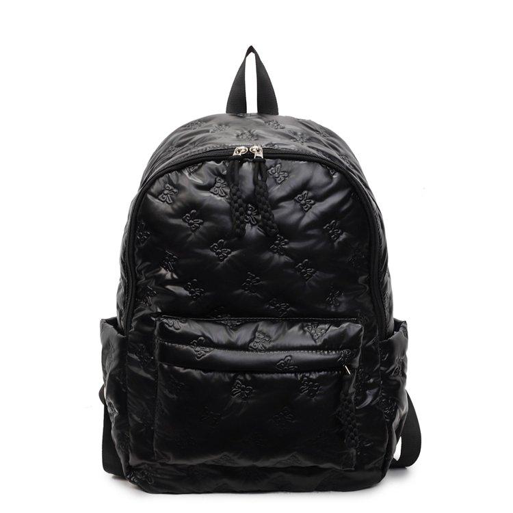 Quilted Backpack Casual Lightweight Daily Use Backpack for Women Fashion Quilted Design Ideal for School Commute Travel and Everyday Outings