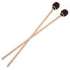 1 Pair Marimba Mallets Portable Maple Handle Wool Ball Sticks Percussion Playing AccessoriesBrown