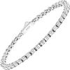 EcoGems Moissanite Tennis Bracelet for Women and Men – 18K White or Yellow Gold Plated Sterling Silver – Lab Grown D Color VVS Clarity Stones