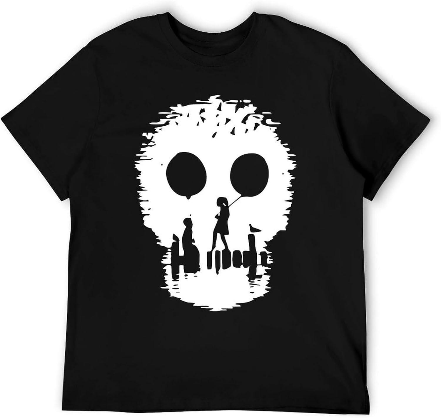 Men s Sugar Skull Graffiti Street Art Inspired T-Shirt, Skull & Docks Urban Design S