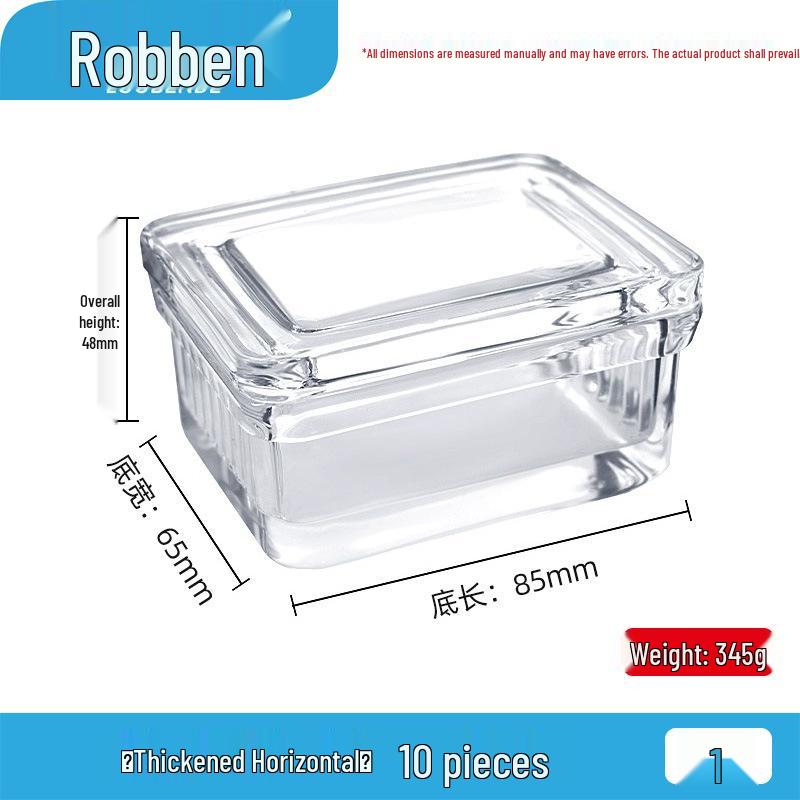 Premium Glass Staining Jar for 5/9/10/26/30/60 Slides - Vertical, Horizontal, and Round Options Available