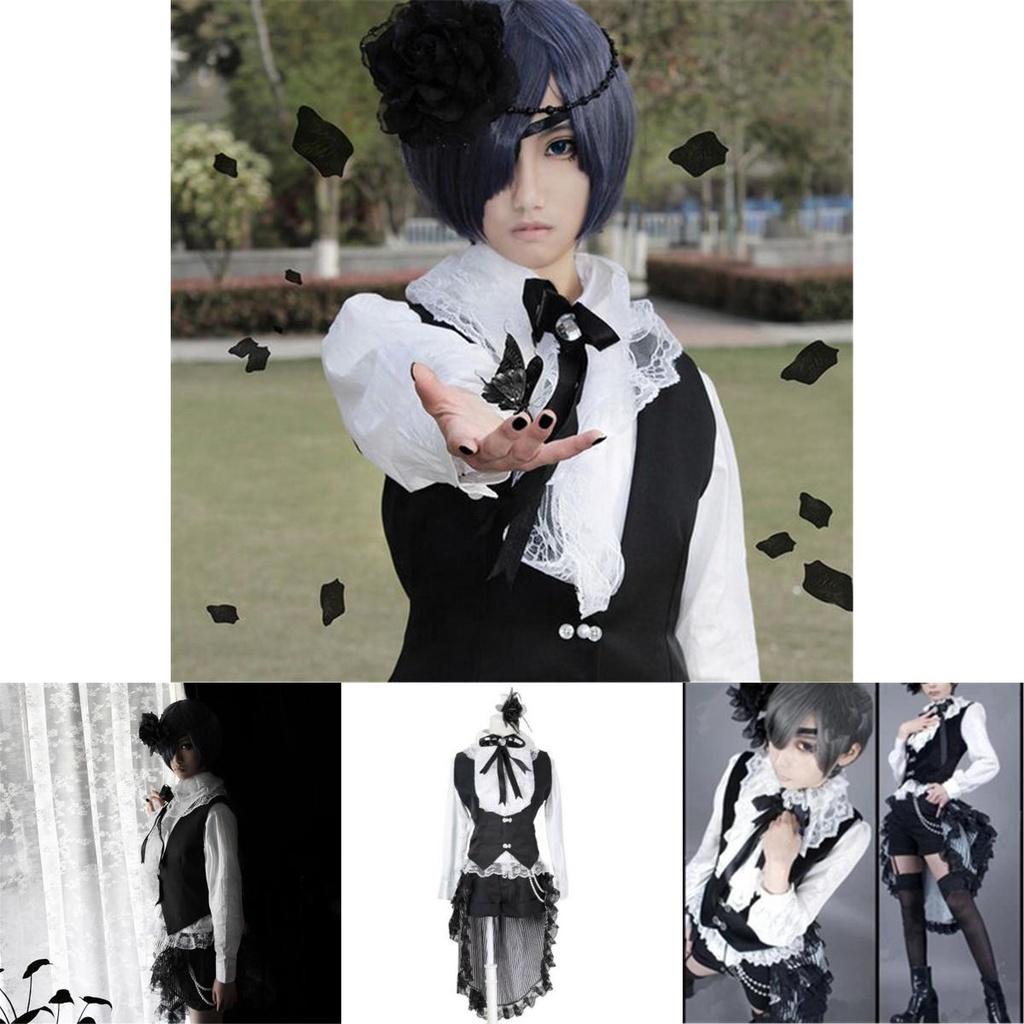 Exquisites Black Butler Ciel Phantomhive Cosplay Kostüm mit perfekten Nähten