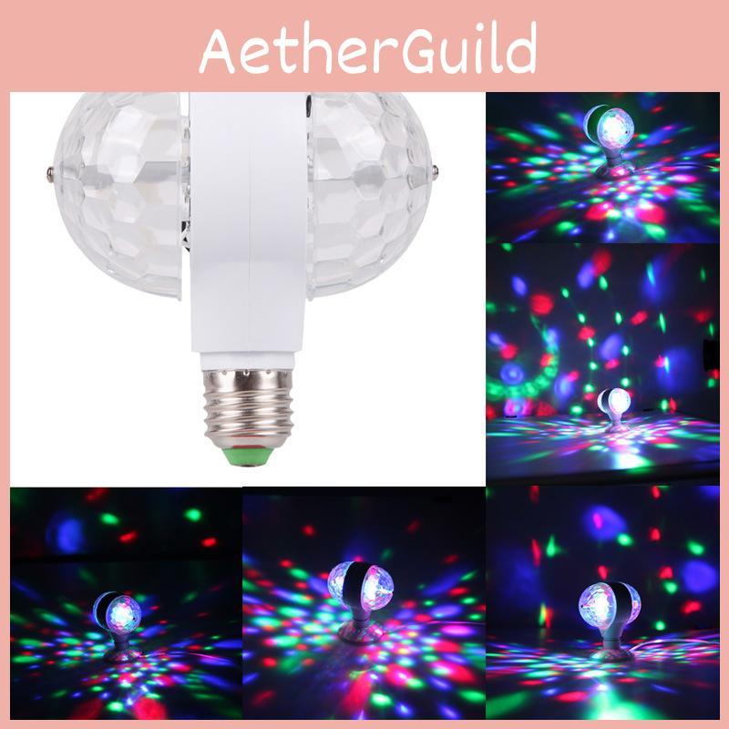 Luminous E27 6w Double-headed Led Ball Stage Rgb Light Bulb Excellent For Events