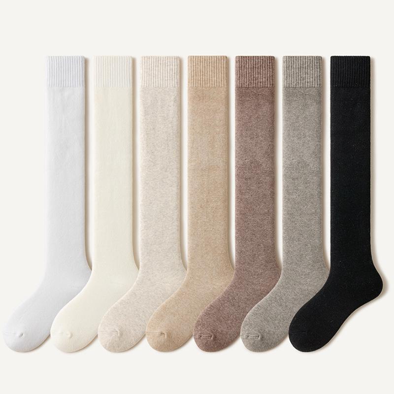 Women's Fleece-Lined Compression Thigh-High Socks - Anti-Pilling, Winter-Ready, Slimming, Versatile