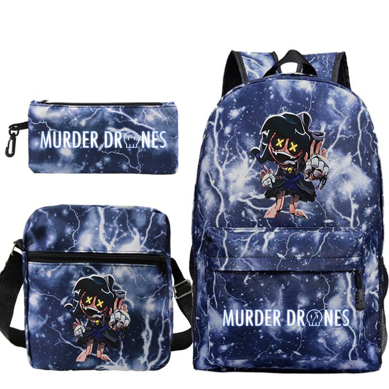 Neuer Murder Peripherie-Trend Schulterrucksack-Set Lässige Stiftetasche Grund- und Sekundarschultasche