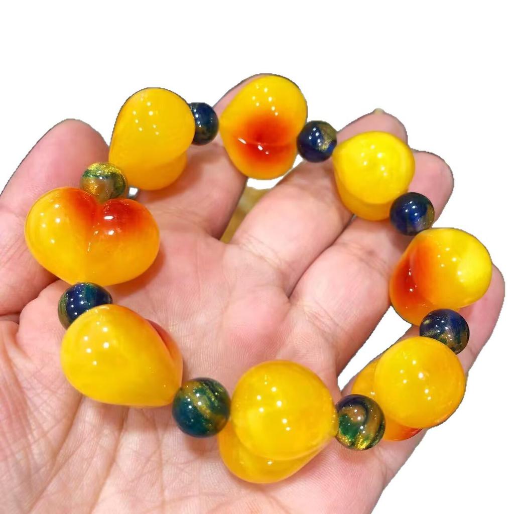 Amber & Beeswax Chicken Heart Fashion Bracelet for Men and Women
