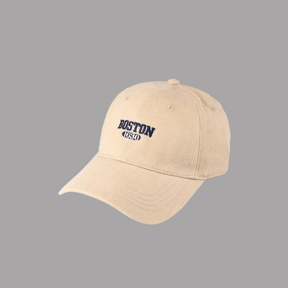 Letter Embroidery Peaked Cap Big Size Curved Brim Hat Street Wear Baseball Cap Women