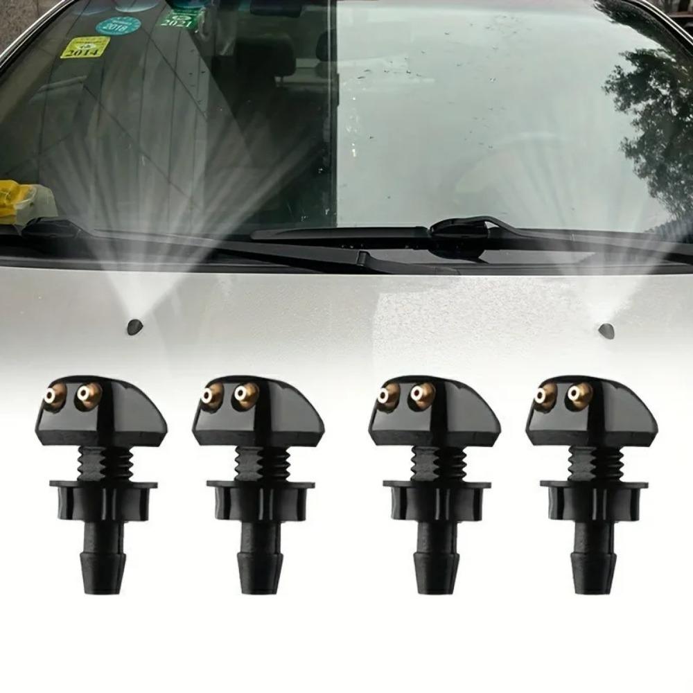 2PCS Universal Front Windshield Washer Wiper Nozzle Jet Sprayer Water Spout Outlet Adjustment Car Spray Nozzle