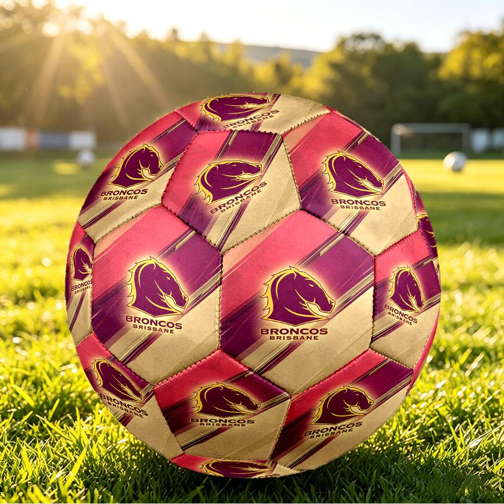 Brisbane Broncos Size 5 Sports Training Ball Shock Absorbing Durable Ball For Match Daily Practice Outdoor Activities