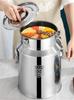 304 Stainless Steel Fermenters Wine Fermented Beer Fermenters Milk Barrel Bucket Sealing Oil Barrel Tea Canister Storage Pot