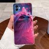 For Samsung Galaxy A04e A04 Case For Samsung A05 Coque Samsung A07 4G Capa Clear Silicon Soft TPU Back Cover Cute Cat Phone Case