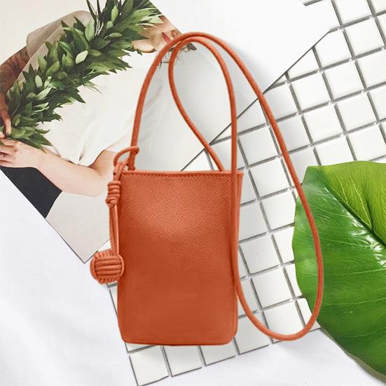 Women's Crossbody Phone Bag Solid Color Mini Messenger Bag Small Crossbody Purse Cell Phone Bag for Casual Outings Shopping Street