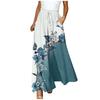 Women's Pants Boho Print Elastic High Waisted Pants Casual Wide Leg Long  Pant Trousers With Pocket