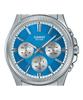 Casio Montre Enticer analogique en acier inoxydable avec cadran bleu glace et quartz MTP-1375D-2A2 pour homme