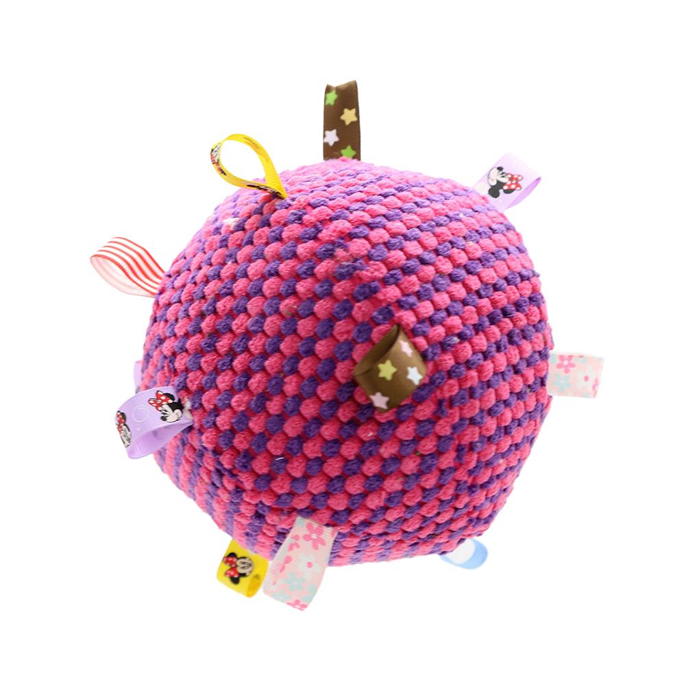 

Интерактивная игрушка-мяч для собак для агрессивных жевательных тренировок, декомпрессия, устойчивая к укусам, плюшевая ручка, игрушки для собак с колокольчиками, товары для домашних животных розы красного