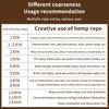 Durable Burlap Jute Rope 2-5mm Thick 1/200M Long Non-Toxic Twine for DIY Gift Wrapping Gardening Cat Tree Building