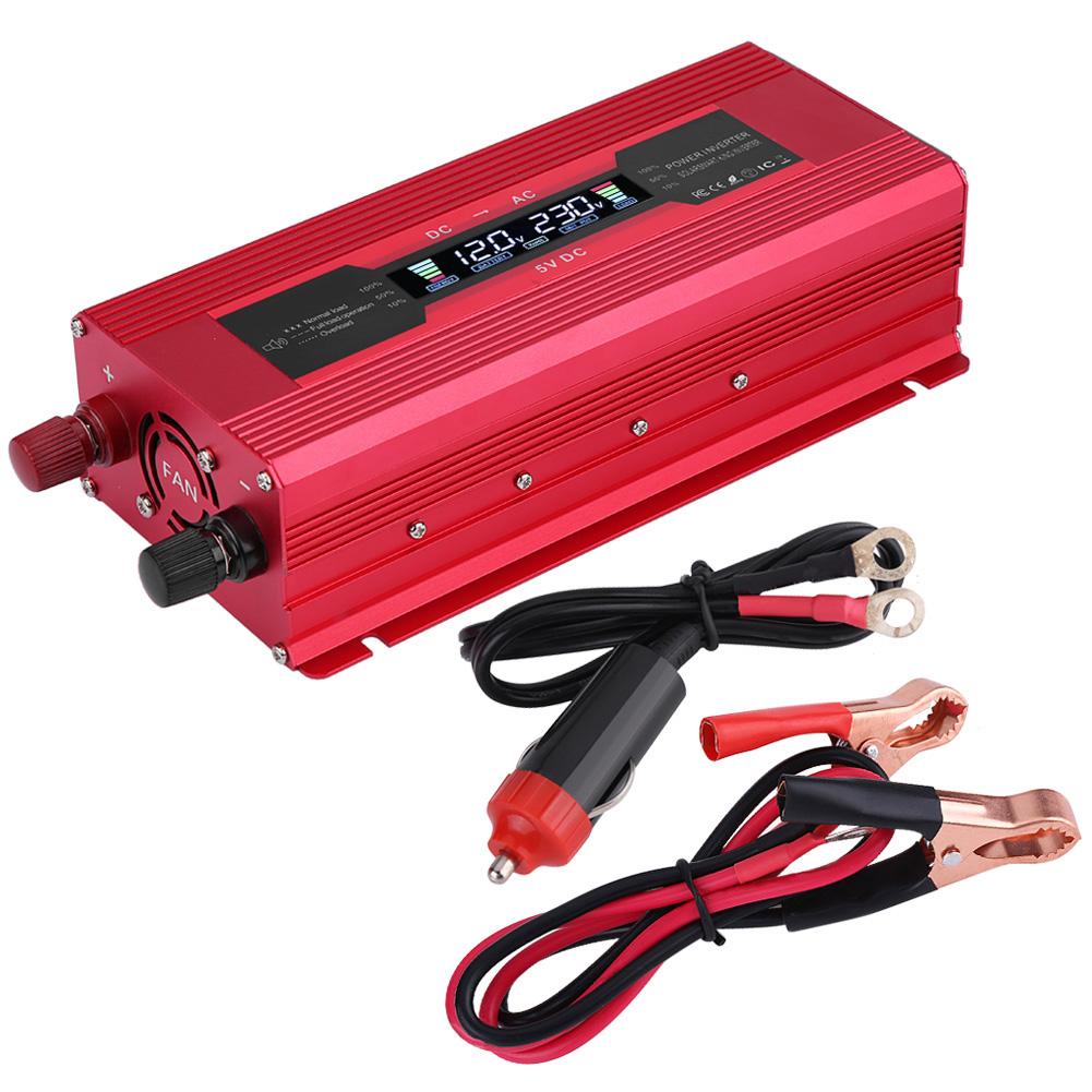 1000W DC 12V to AC  Peak Power 2000W Car Power Inverter Converter Dual USB