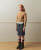 Tobaseu Hazzi Crop Raglan Knit Top (Melange Brown)
