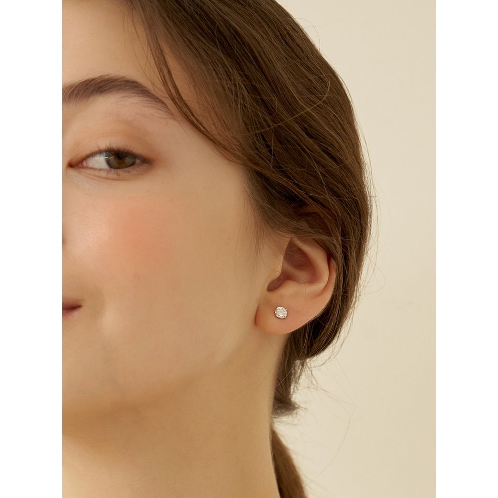 [925 Silver] 1 Carat Moissanite Earrings_De0003