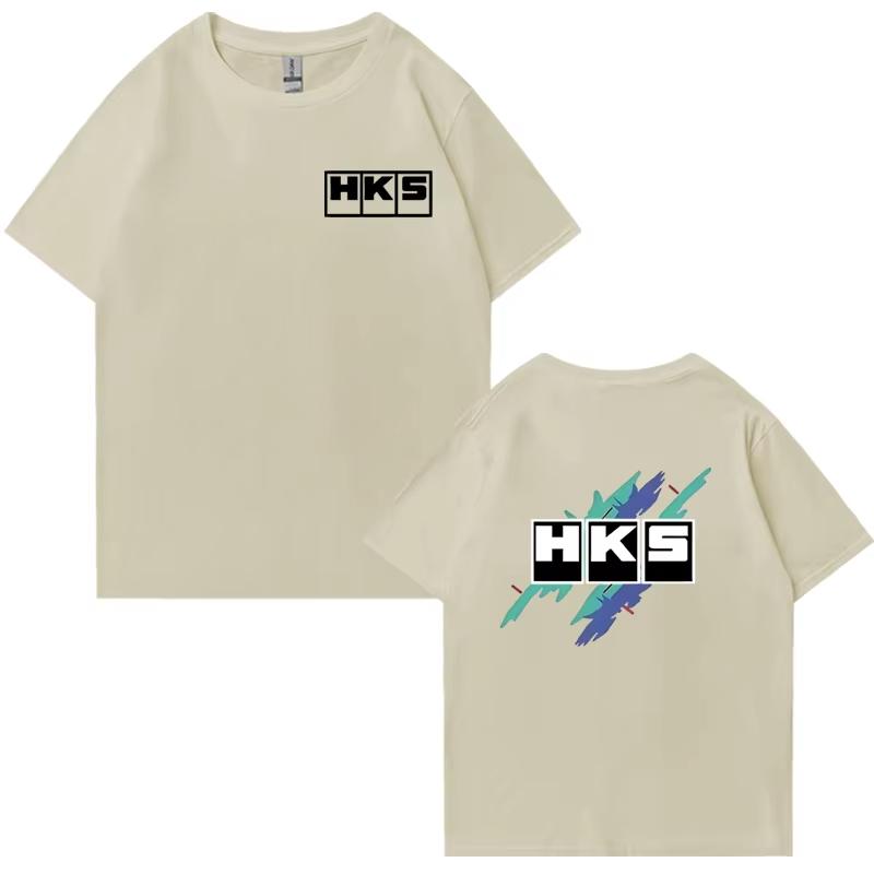 Japanische Endlose Auto Grafik Kurzarm Herren T-Shirts 100% Baumwolle Unisex T-Shirt Doppelseitiges Top Y2k