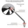Compact Round Rearview Mirror for Electric Motorcycles and Scooters - Fits Niu, No. 9, Yadea, Emma Models