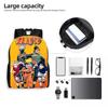 3Pcs Set Kids Backpack with Crossbody Bag & Pencil Bag, Cartoon NARUTO Lightweight School Bag for Boys & Girls Aged 5-9