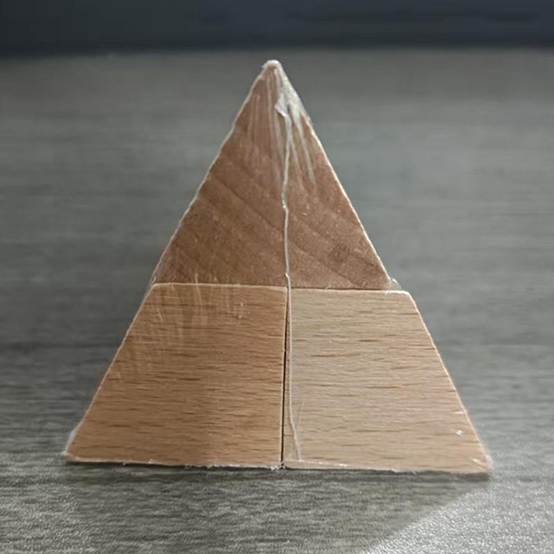 Holz Gehirnjogger Mini Pyramide Logik Dreieck Binär Ternär Rätsel Lustige Herausforderung IQ Test Geist Pädagogische Spielzeuge