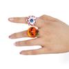 12pcs Halloween Ring Set Perfect for Adult Kids Party Decorations Cartoonish Ghost Pumpkin Open Rings for Party Favors