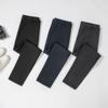 Far infrared heating up: New autumn and winter business casual straight leg solid color men's casual pants for men