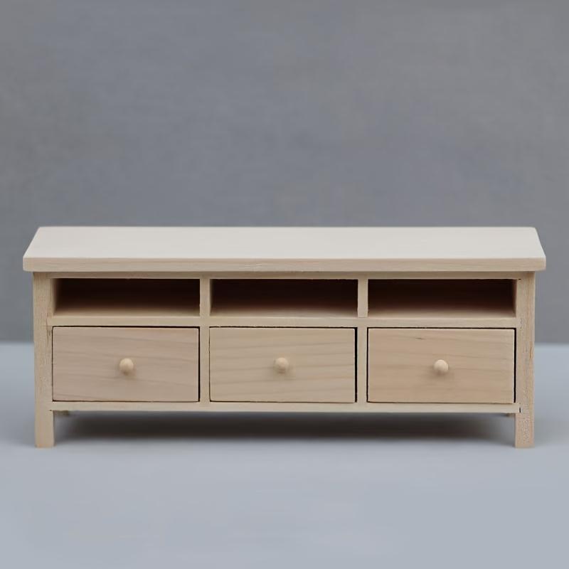 1/12 Scale Miniature Wooden Drawers Model Ornament - DIY Miniature Photography Props- Seasonal Decor - Perfect Gift