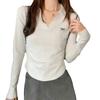 Hot Girl Versatile Long-sleeved Inner Shirt Top T-shirt Women's Spring and Summer Independent Station