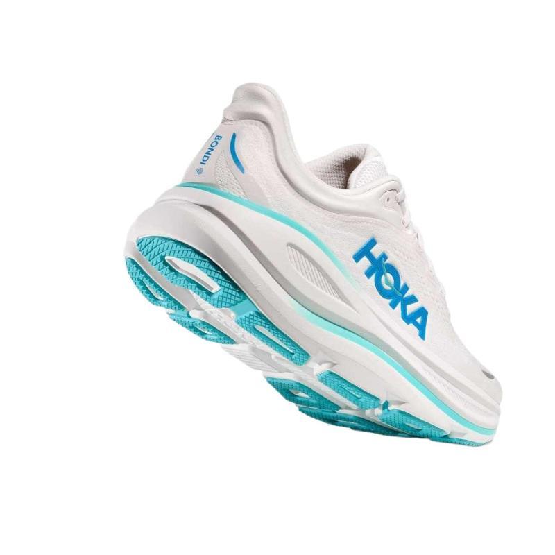 HOKA ONE ONE Bondi 9 White Hoka Blue Sneakers 1162011-WKB