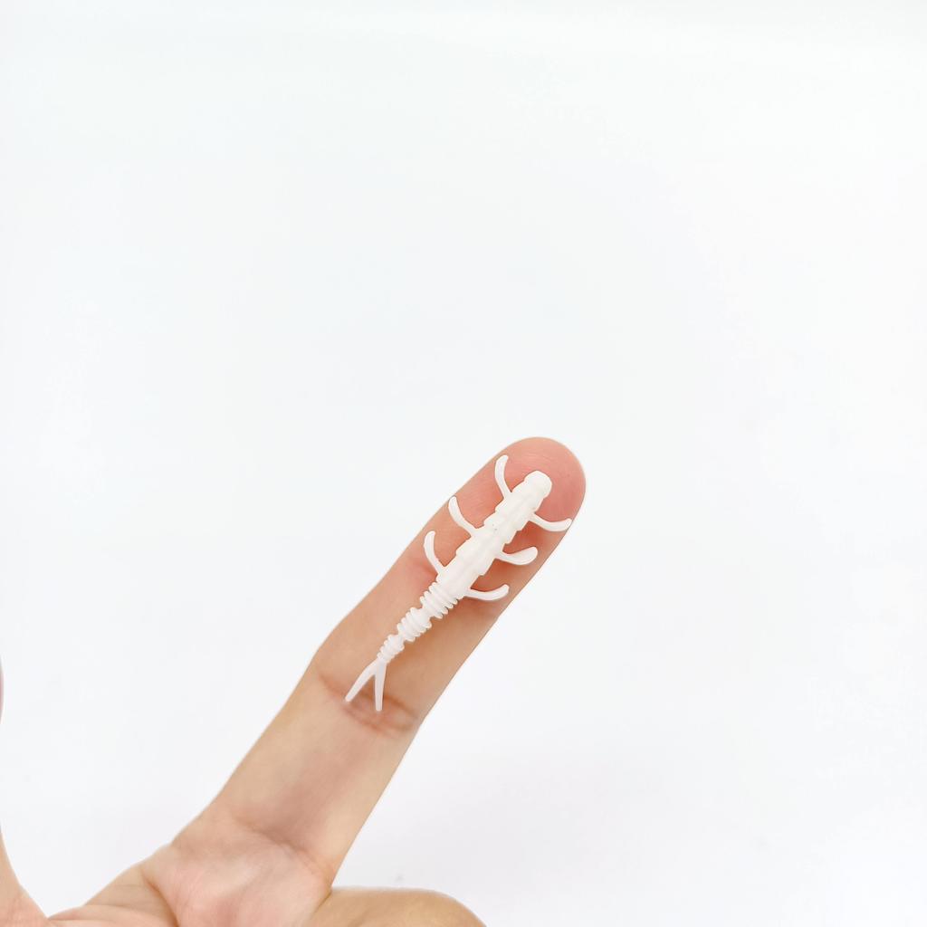 DUODUOYU 10PCS TPE Floating Mini Worm Soft Fishing Lures 0.35g/40mm Jig Wobblers Silicone Artificial Baits Bass Fishing Tackle