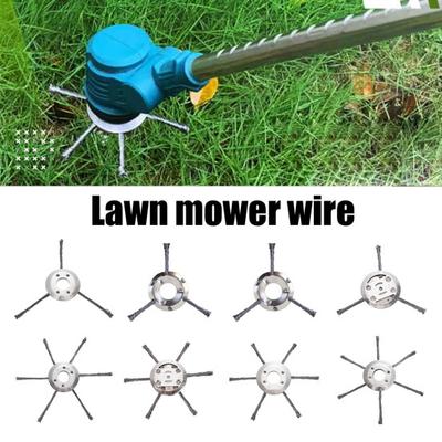 Stahldraht Rasentrimmerkopf Universeller Rasenmäher Kabelgebundene Trimmerklinge Ersatz Unkrautvernichter Anbaukopf Weedeater Zubehör