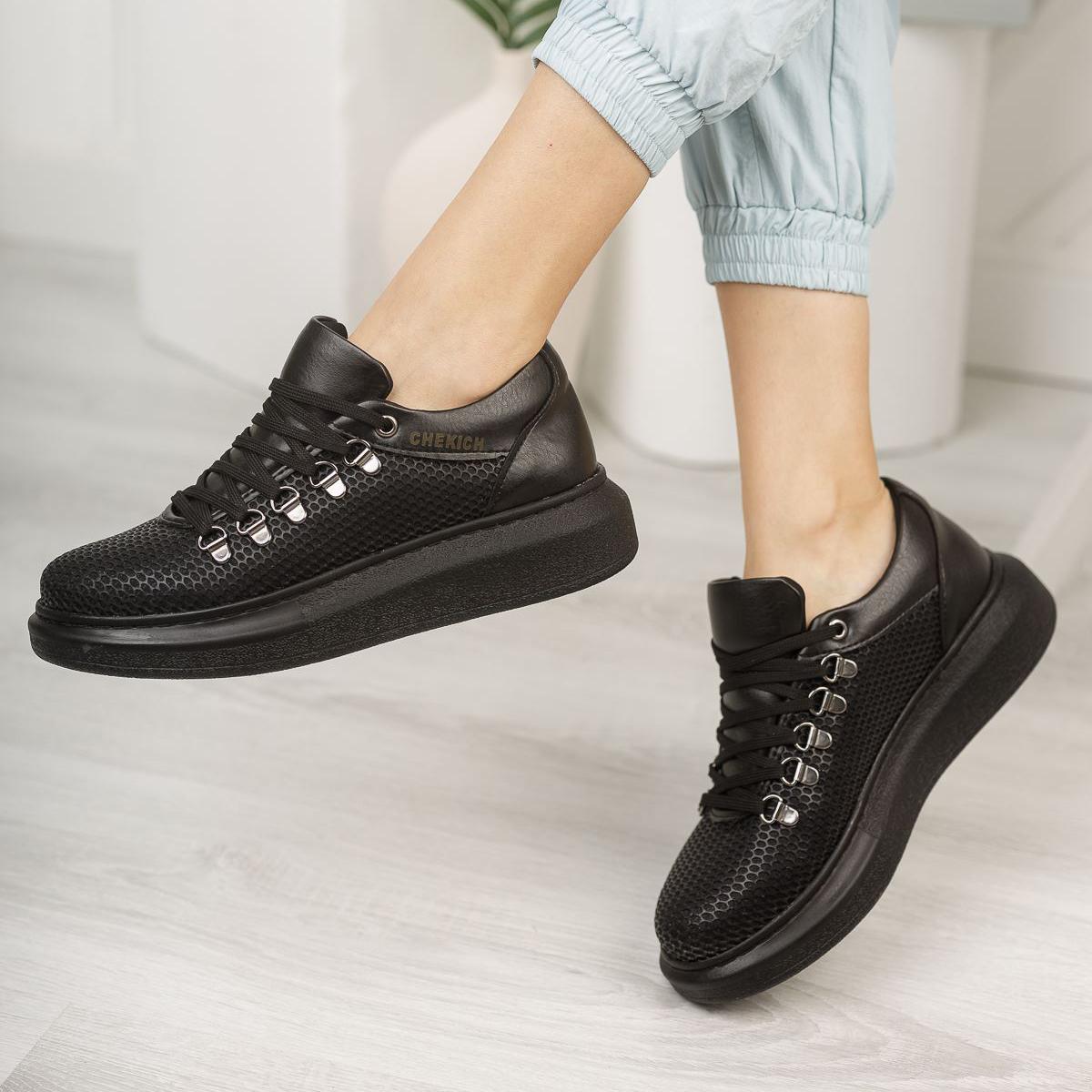 

CHEKICH, оригинальные брендовые повседневные женские кроссовки черного цвета CBT Favo, женская обувь высокого качества CH021