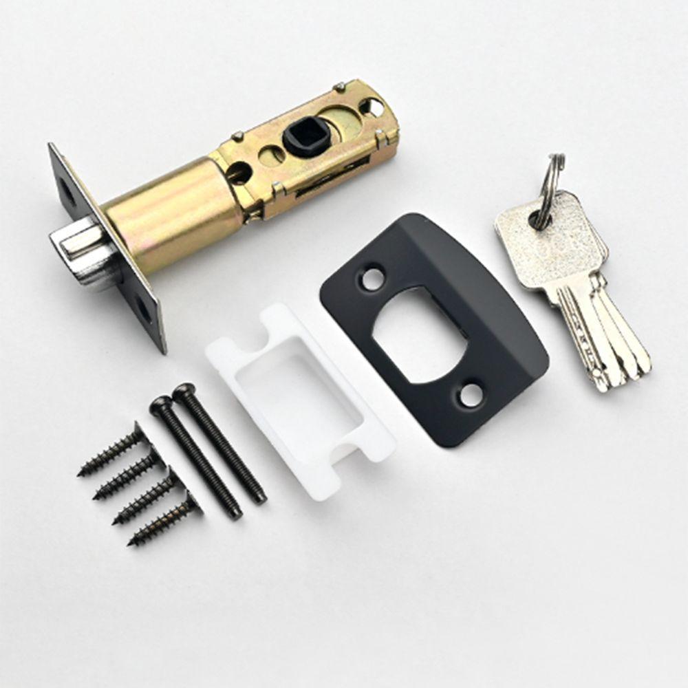 Durable Square Indoor Door Lock Thickened with Core/pin Heavy-duty Three Bar Lock Aluminum Alloy Adjustable