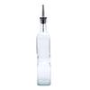 500ml Oil Dispenser Bottle Clear Glass Olive Oil Dispenser Stainless Steel Leakproof Spout Bottle for Kitchen Vinegar