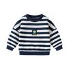 Rundhals Pullover Langarm Kinderpullover, Kinder Pullover Langarm Oberteil, Frühling Mode Lässig Gestreifter Pullover