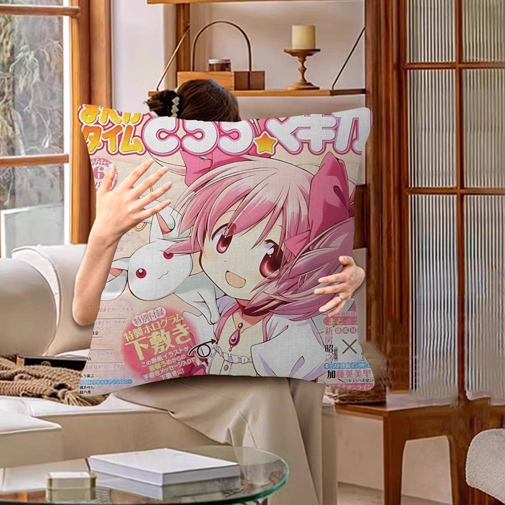 Classic Anime Puella Magi Madoka Magica Cushion Cover Decorative Pillow Sofa Home Decor Case Pillow Cases