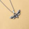 Moth Necklace European and American Popular Men's Moth Pendant